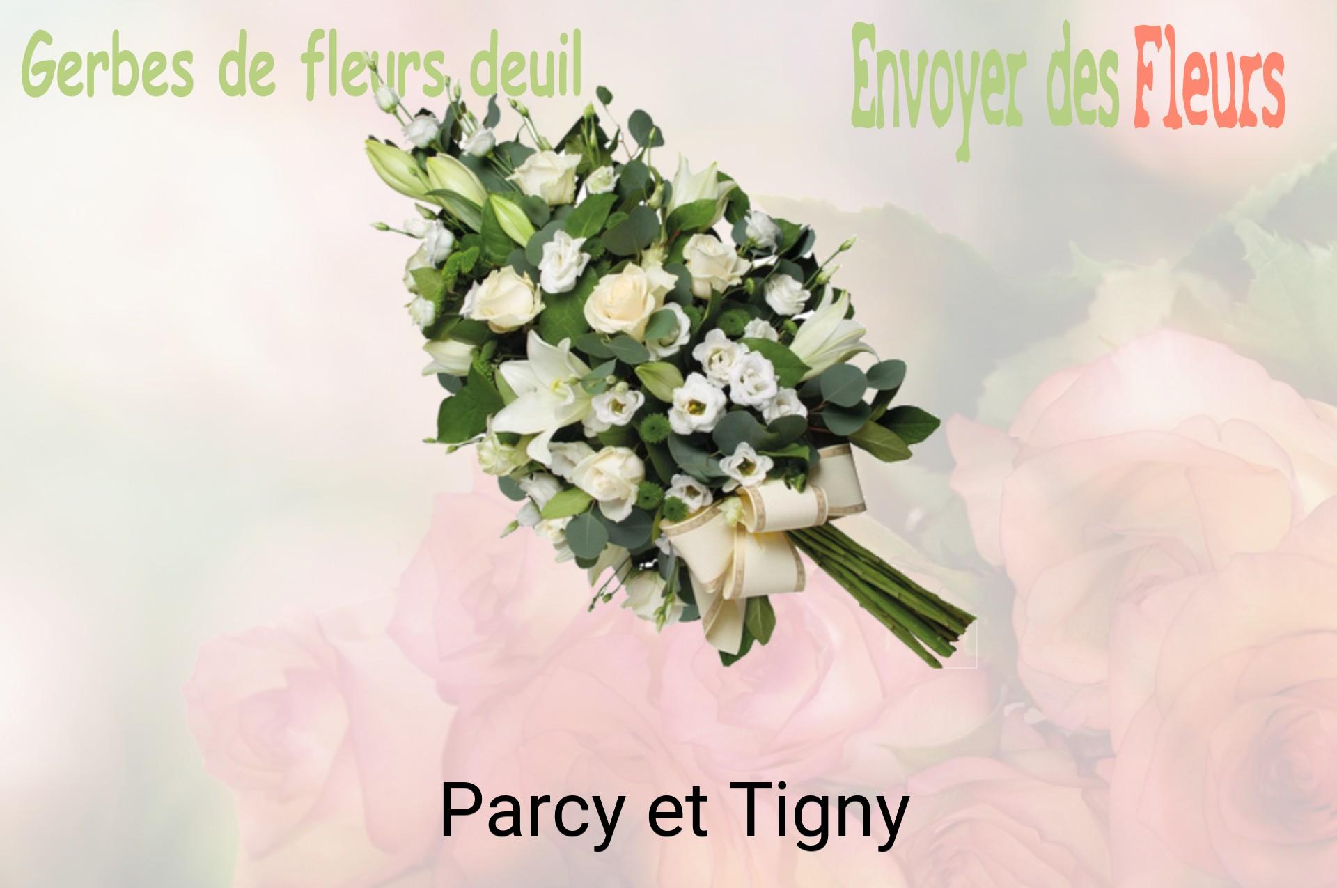 Gerbe de fleurs de deuil livrée à Parcy-et-Tigny